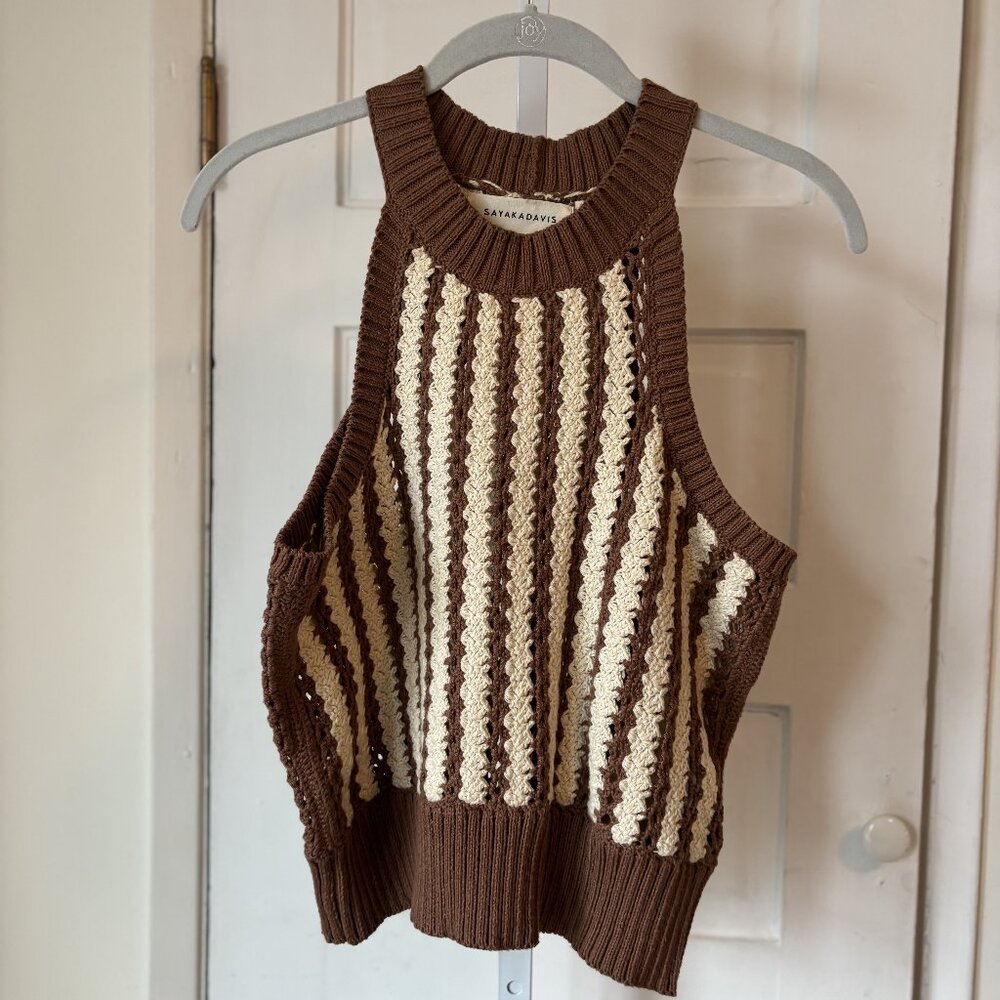 Sayaka Davis crochet cropped tank